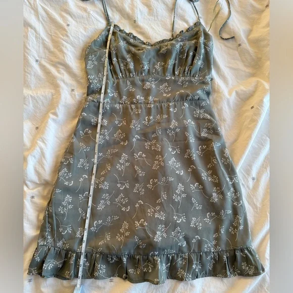 Abercrombie Green Floral Dress - Picture 2 of 4